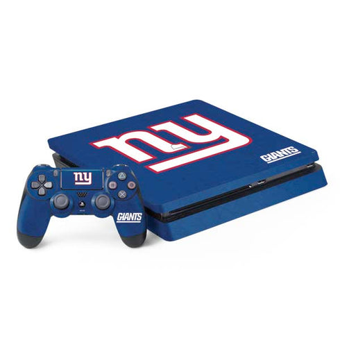 NFL New York Giants Distressed PS4 Slim Bundle Skin